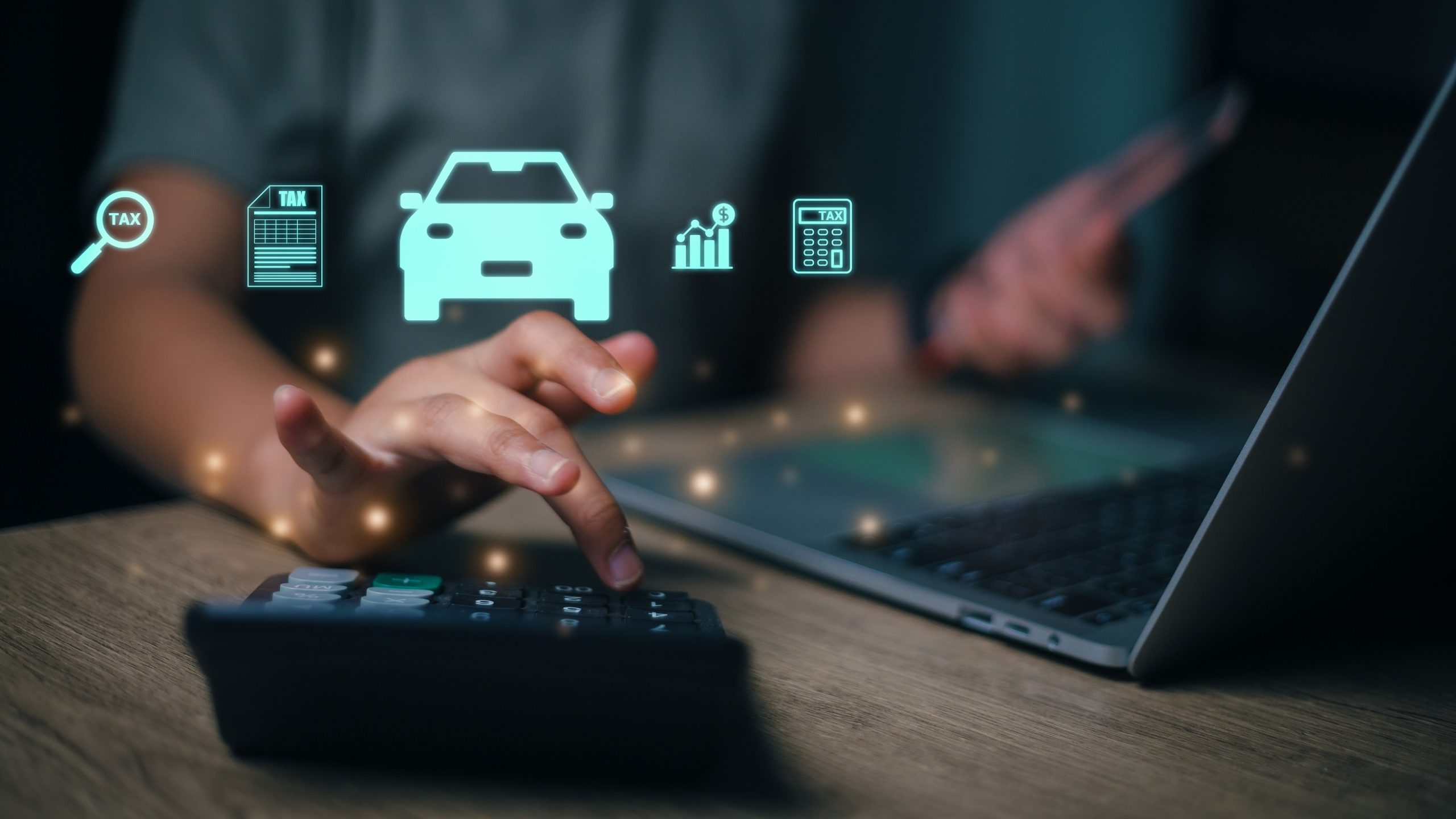 car tax concept businesswoman paying car tax onlinex9 scaled